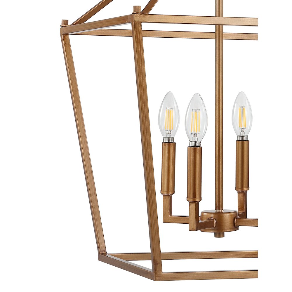 Pagodabulb Lantern Metal Led Pendant. Picture 3