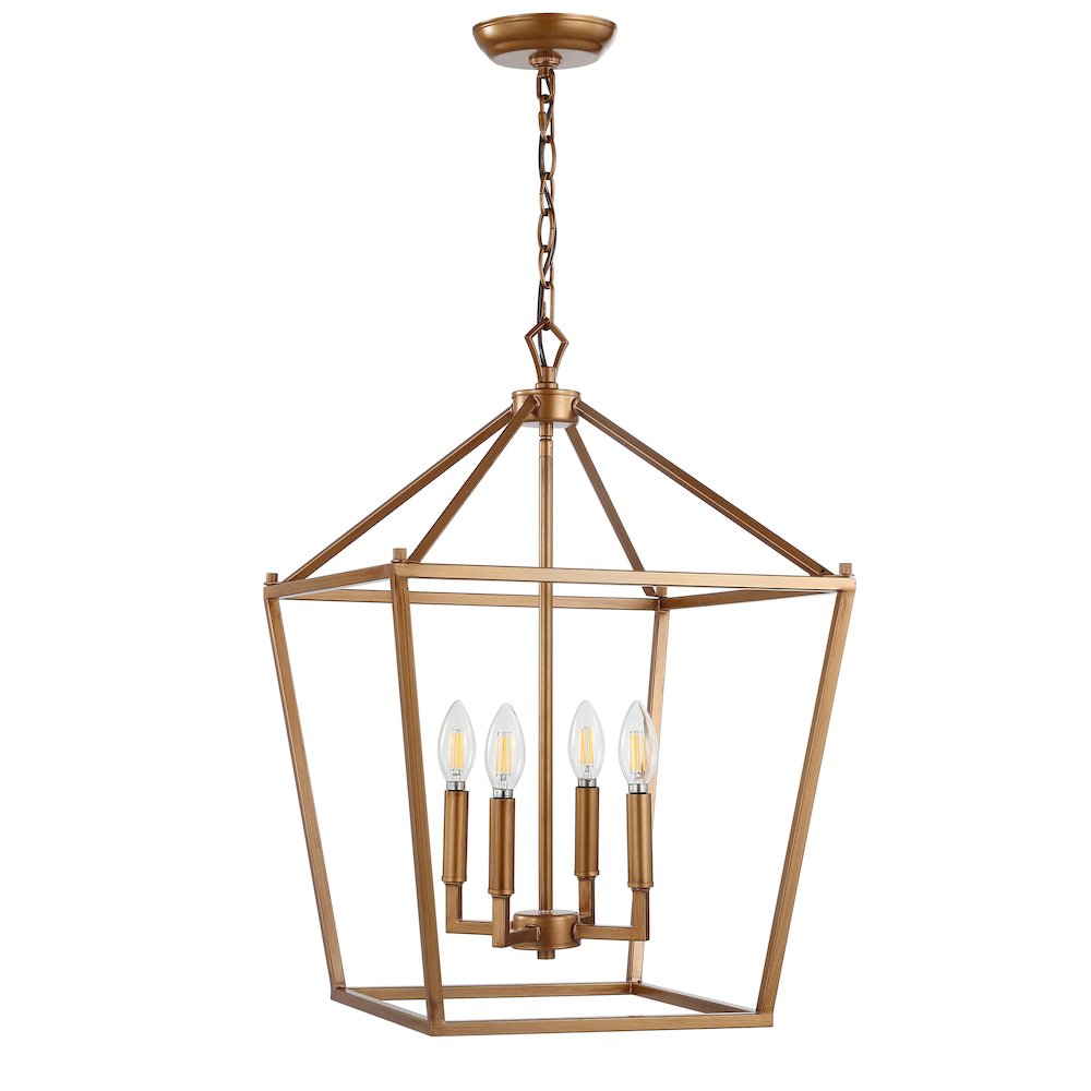 Pagodabulb Lantern Metal Led Pendant. Picture 2