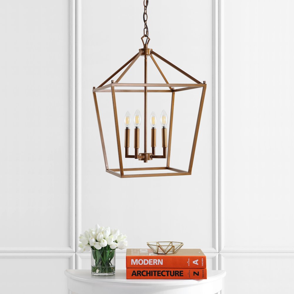 Pagodabulb Lantern Metal Led Pendant. Picture 9