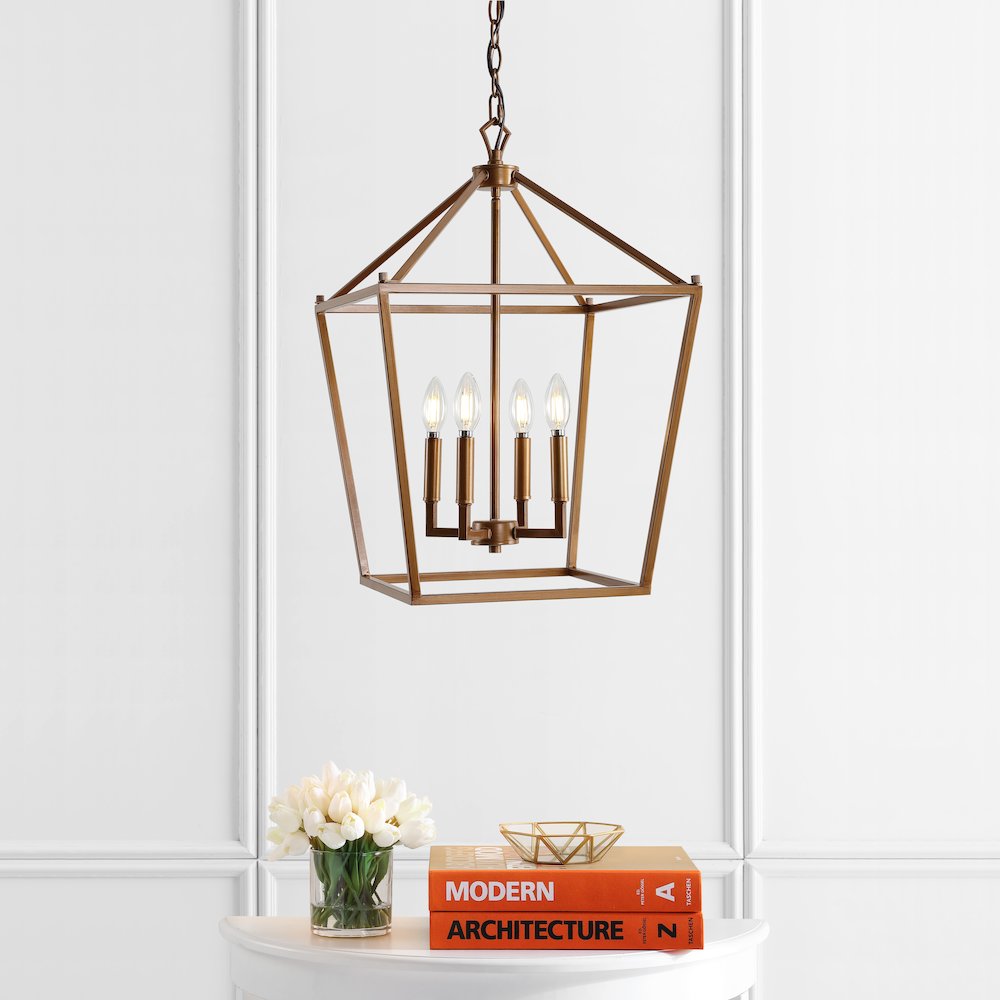 Pagodabulb Lantern Metal Led Pendant. Picture 5