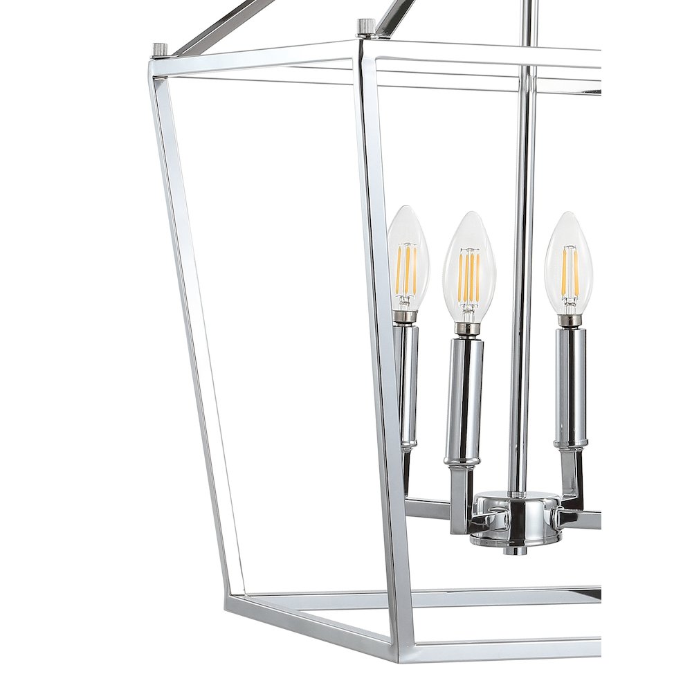Pagodabulb Lantern Metal Led Pendant. Picture 3