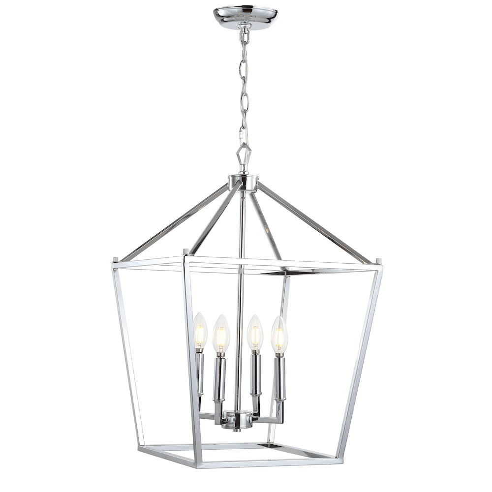 Pagodabulb Lantern Metal Led Pendant. Picture 1