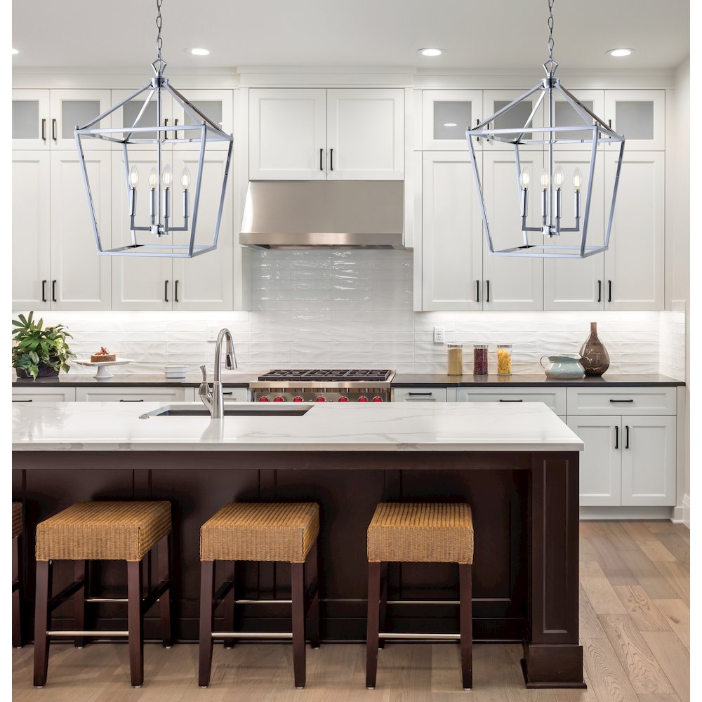Pagodabulb Lantern Metal Led Pendant. Picture 8