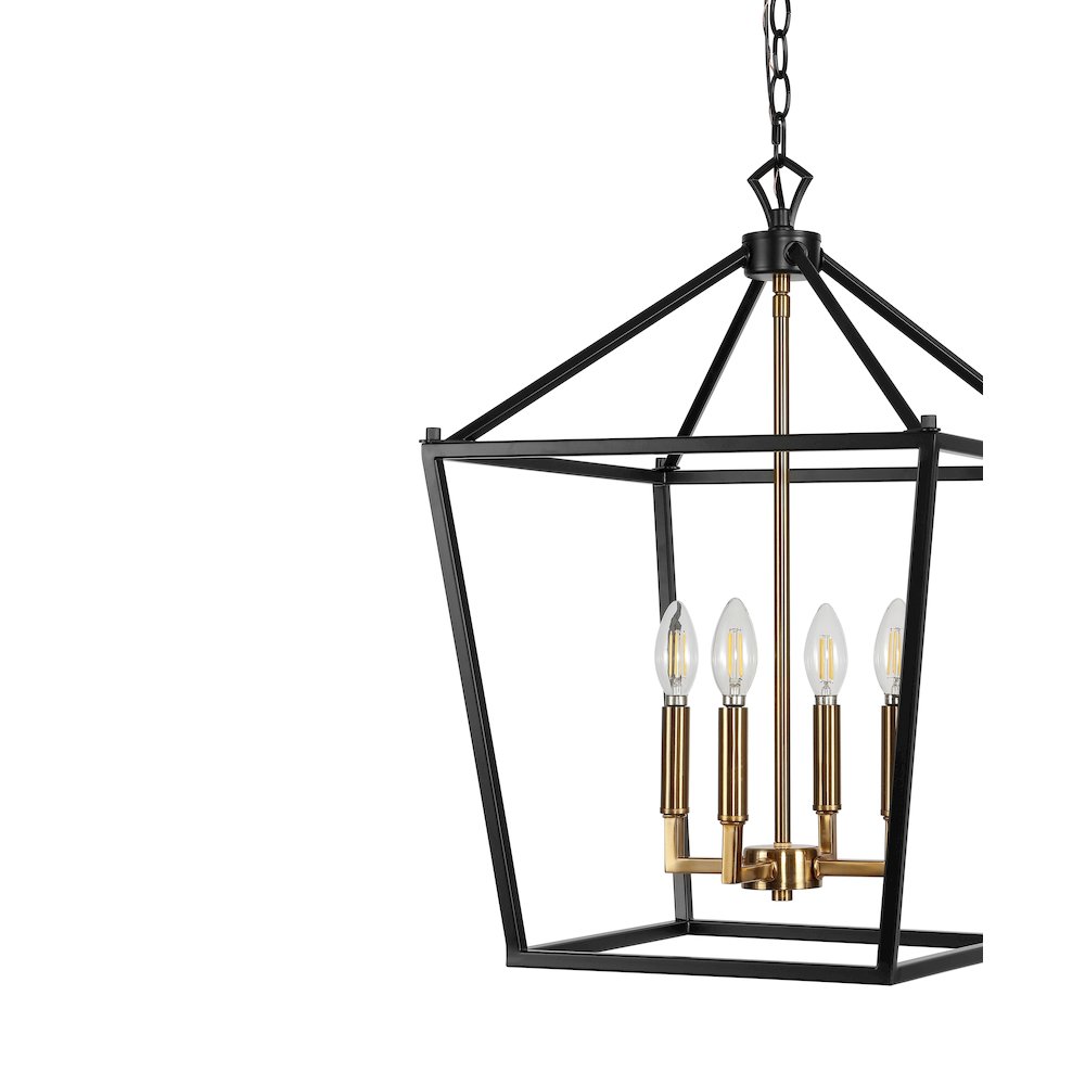 Pagodabulb Lantern Metal Led Pendant. Picture 3