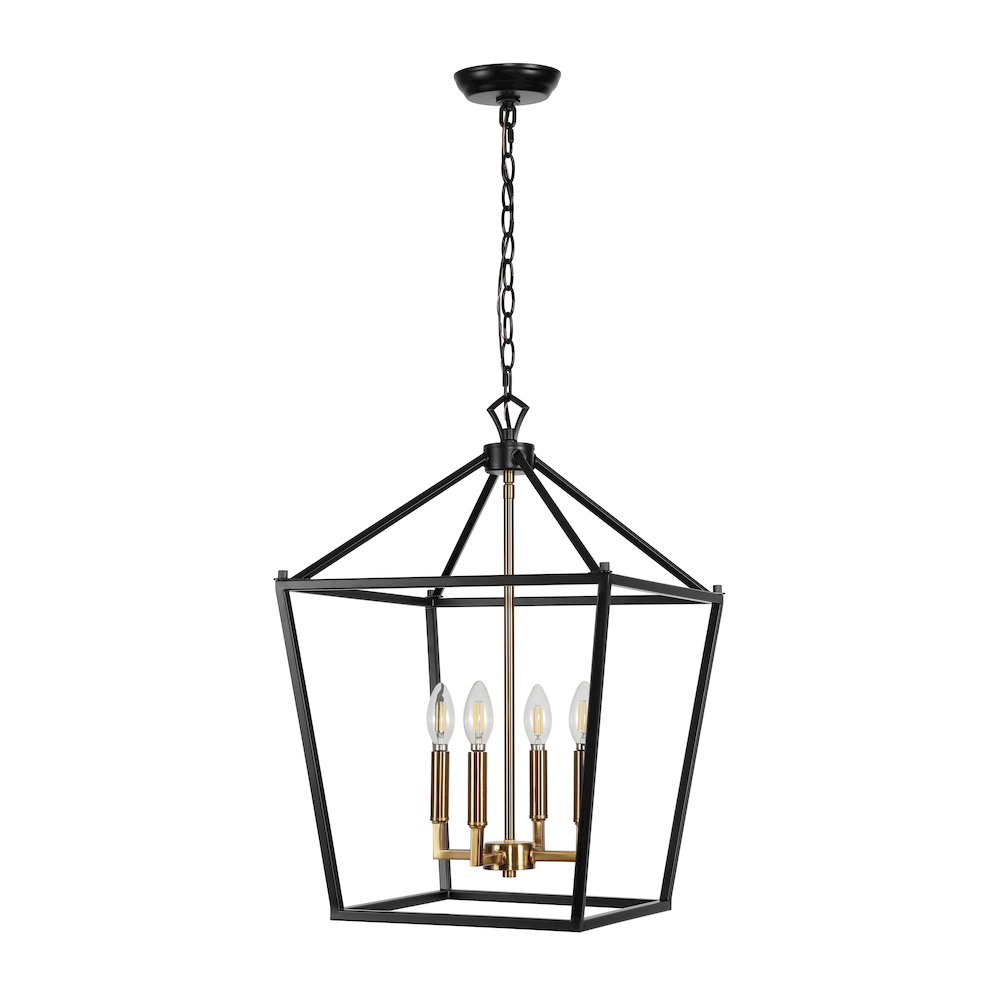 Pagodabulb Lantern Metal Led Pendant. Picture 2