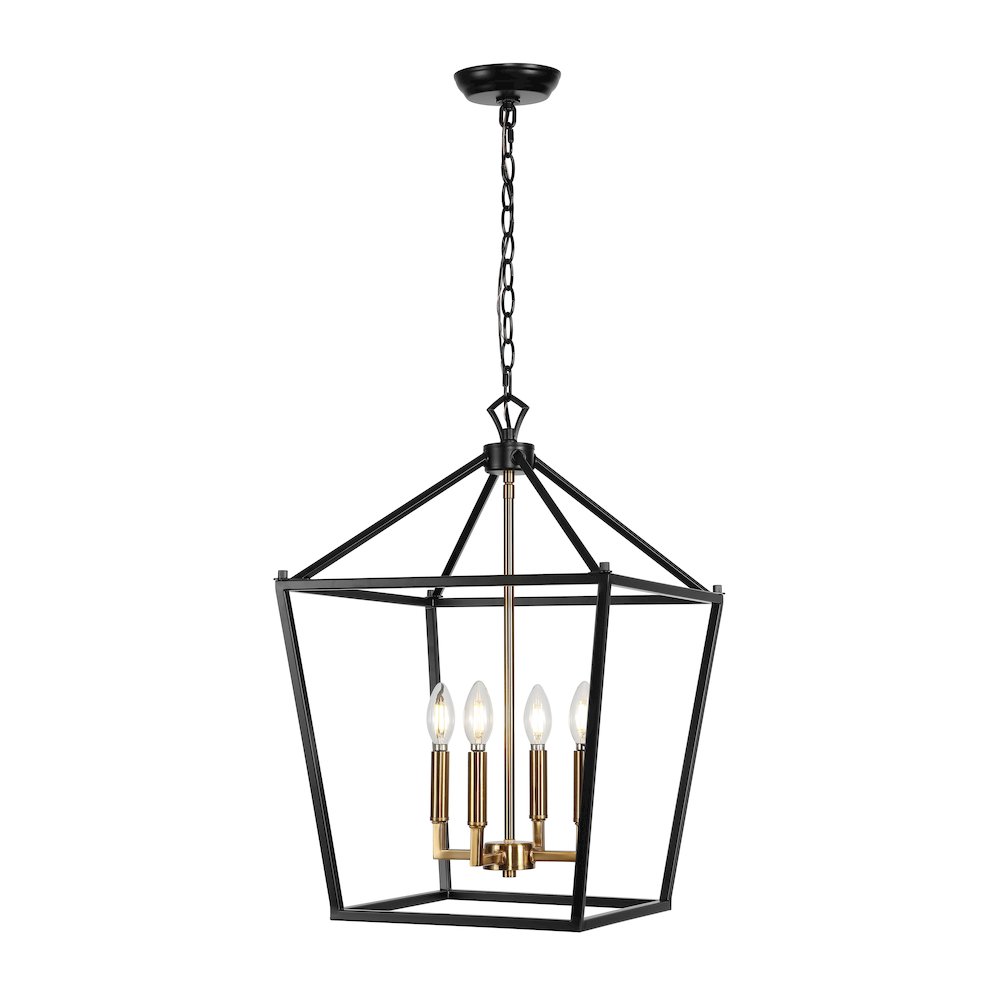 Pagodabulb Lantern Metal Led Pendant. Picture 1