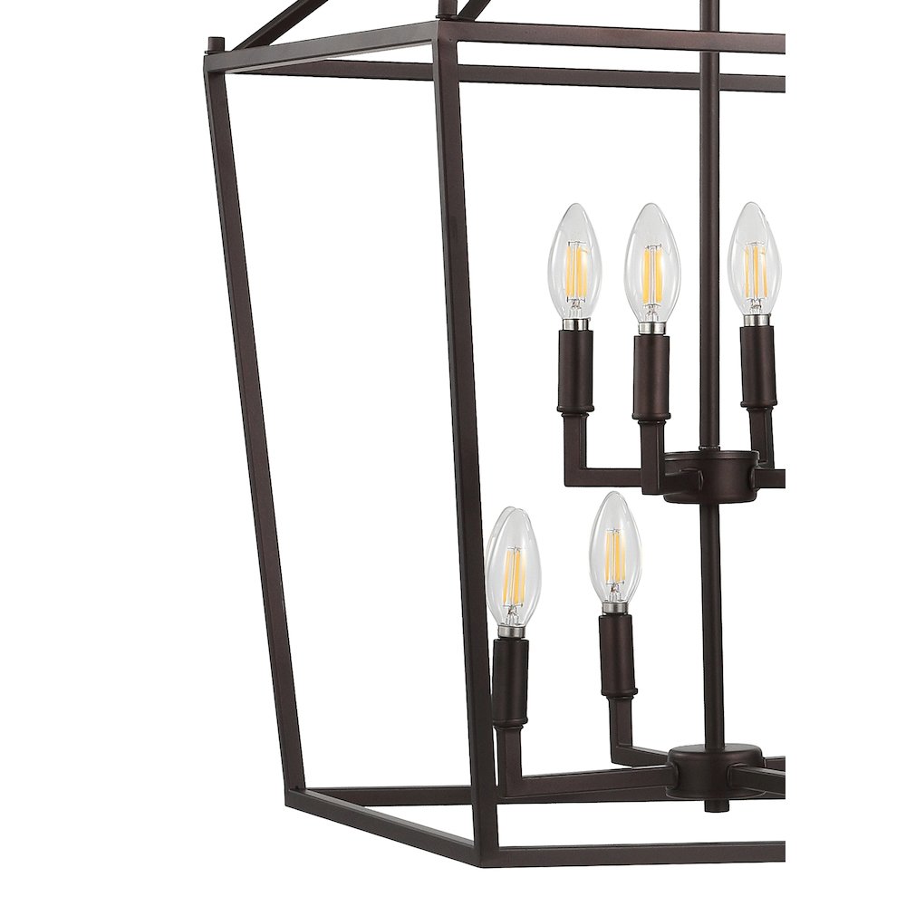 Pagodabulb Lantern Metal Led Pendant. Picture 3