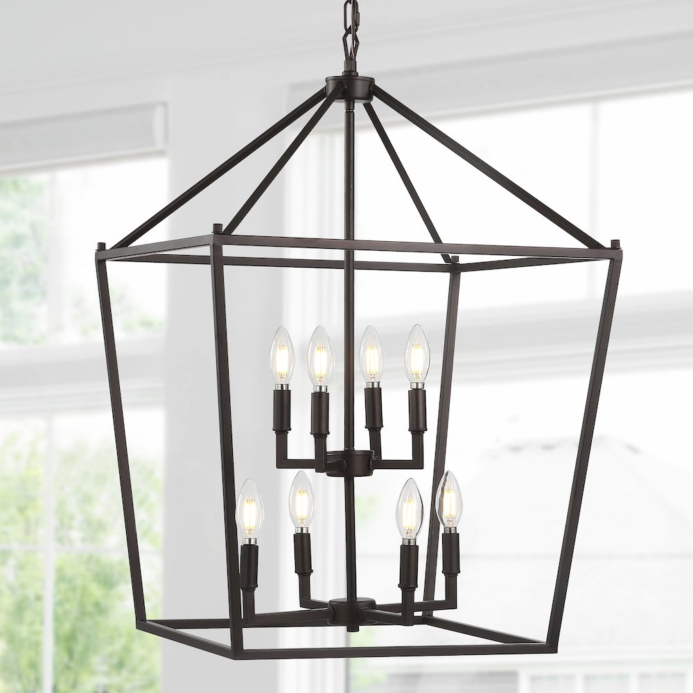 Pagodabulb Lantern Metal Led Pendant. Picture 11
