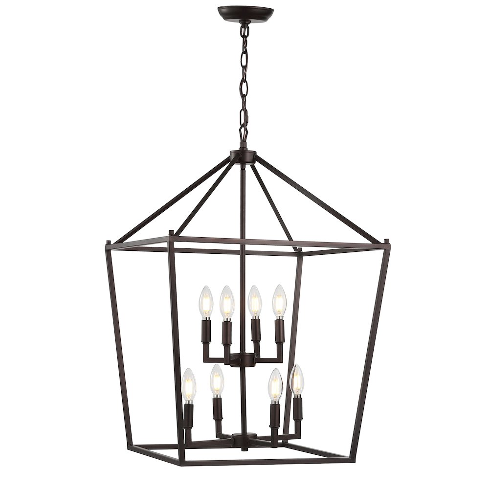 Pagodabulb Lantern Metal Led Pendant. Picture 1