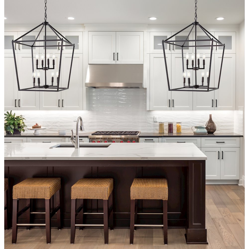 Pagodabulb Lantern Metal Led Pendant. Picture 8