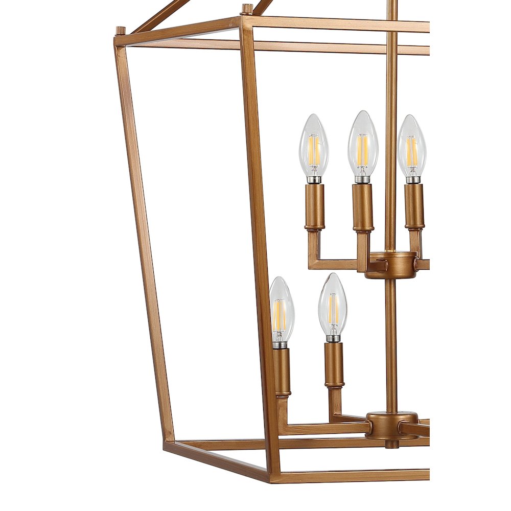 Pagodabulb Lantern Metal Led Pendant. Picture 3