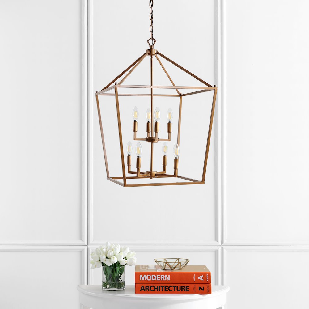 Pagodabulb Lantern Metal Led Pendant. Picture 8