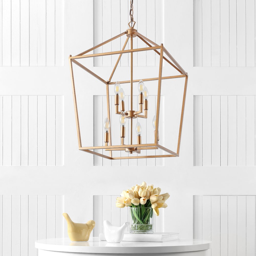 Pagodabulb Lantern Metal Led Pendant. Picture 6
