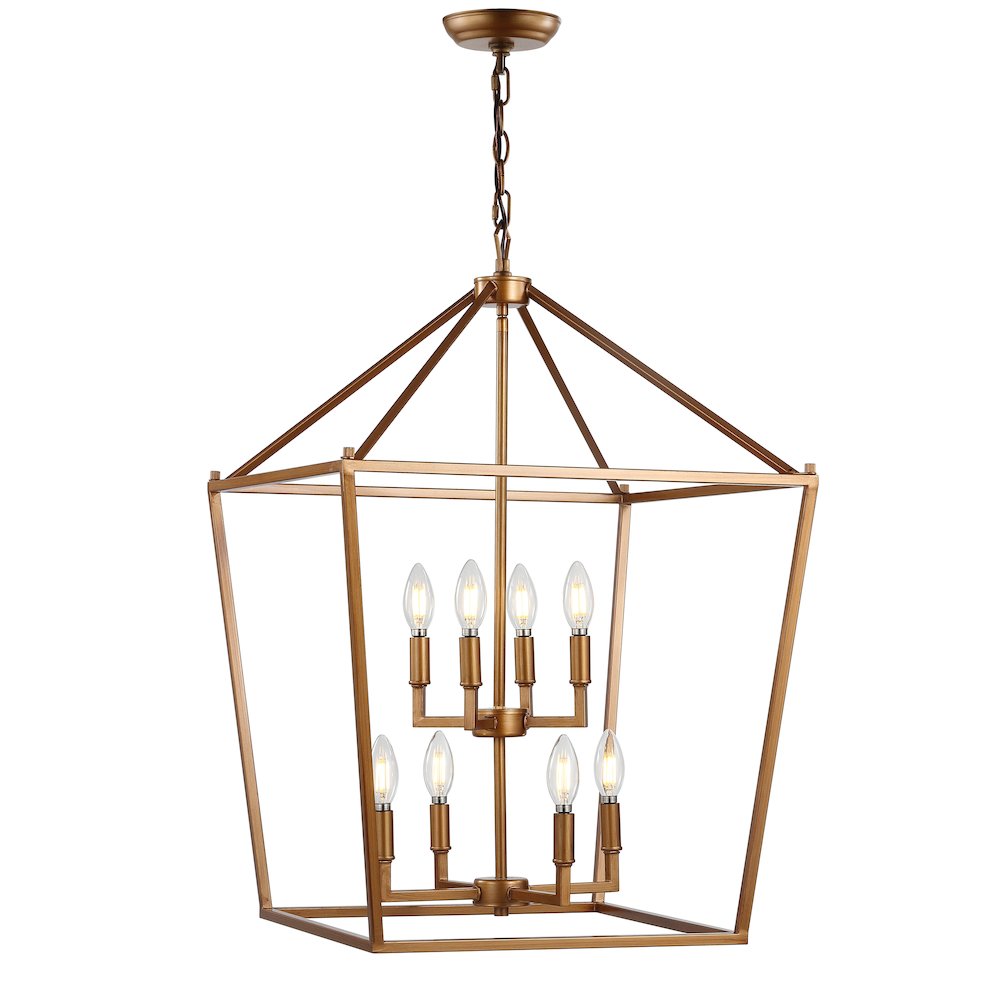 Pagodabulb Lantern Metal Led Pendant. Picture 1