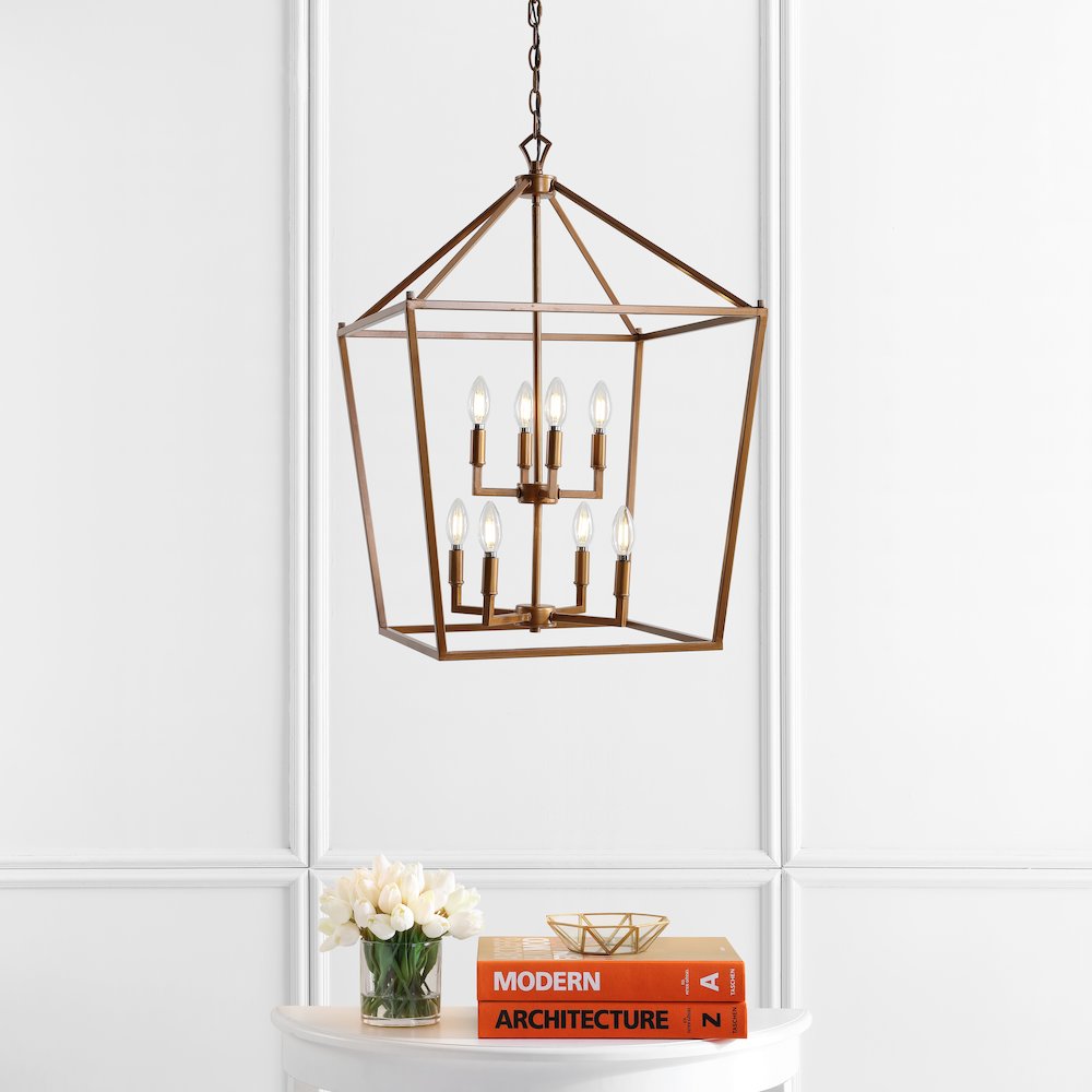 Pagodabulb Lantern Metal Led Pendant. Picture 5