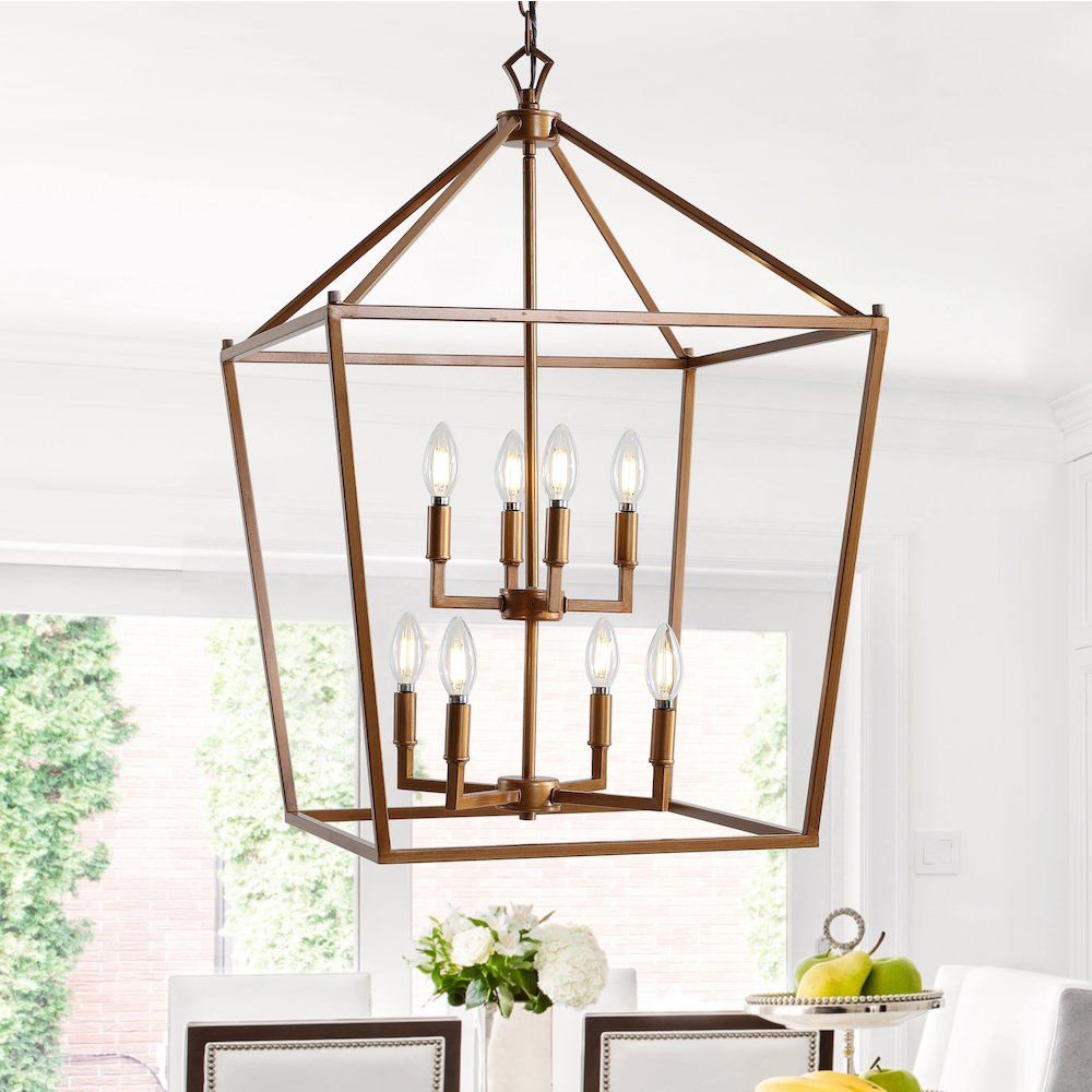 Pagodabulb Lantern Metal Led Pendant. Picture 7