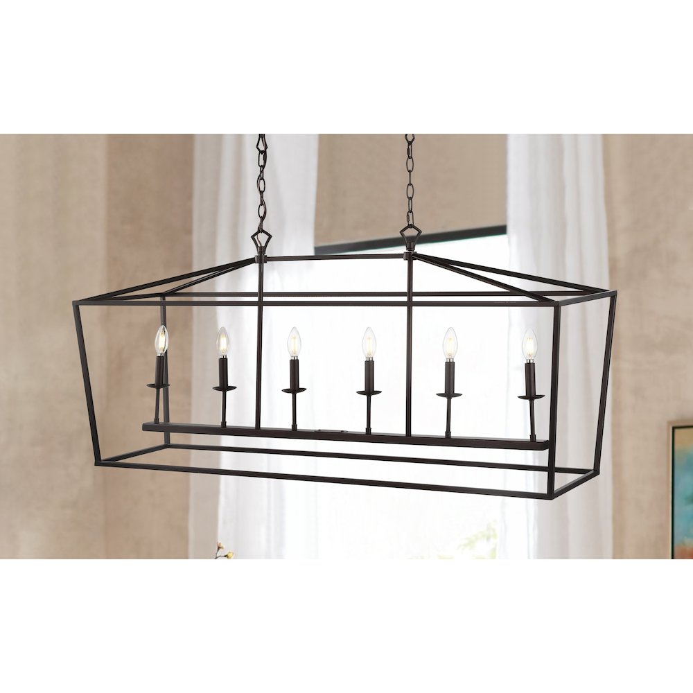 Pagodabulb Lantern Metal Led Pendant. Picture 10