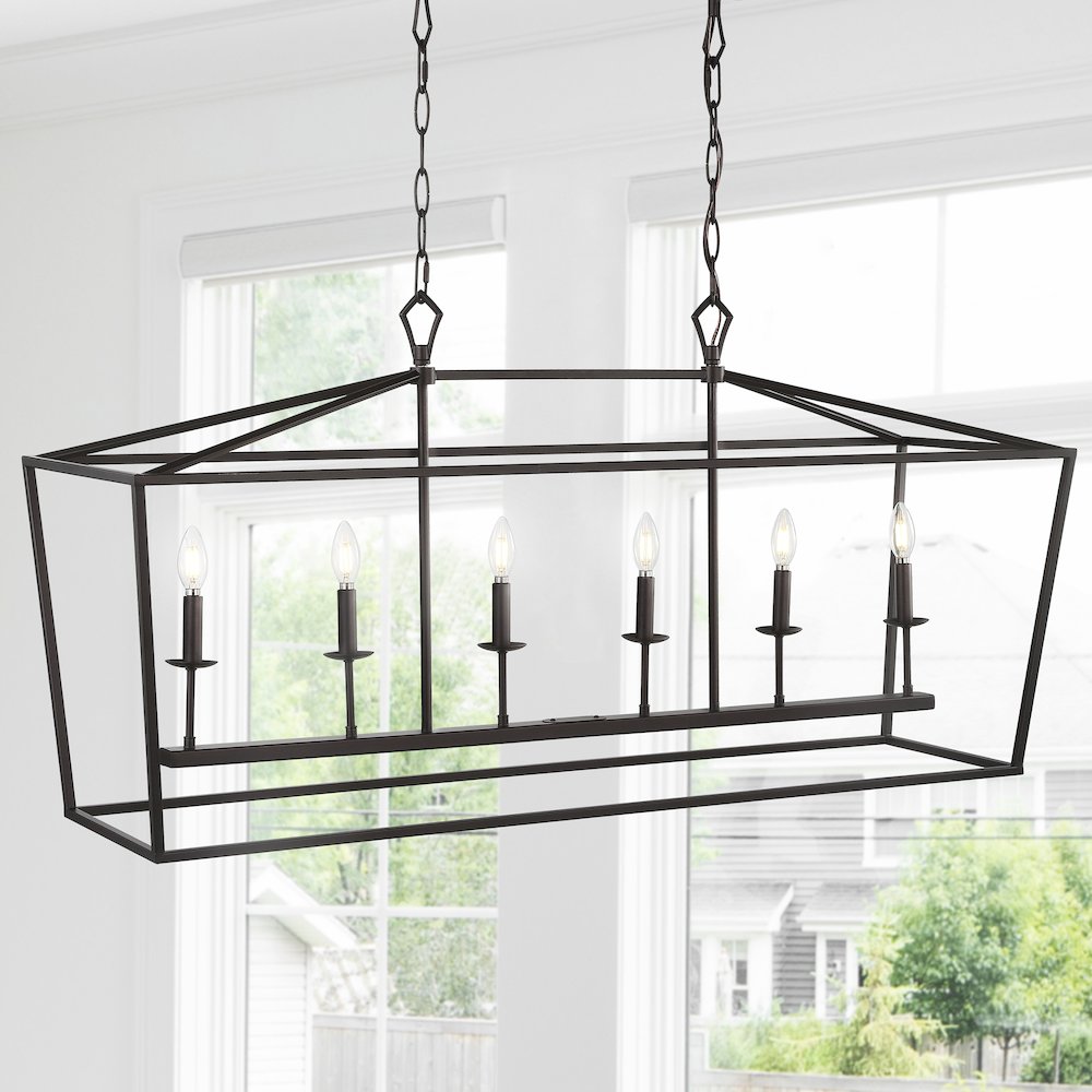 Pagodabulb Lantern Metal Led Pendant. Picture 11