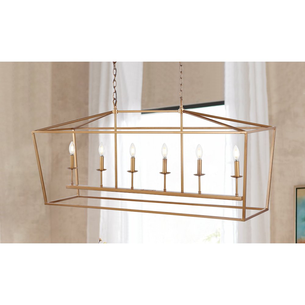 Pagodabulb Lantern Metal Led Pendant. Picture 11