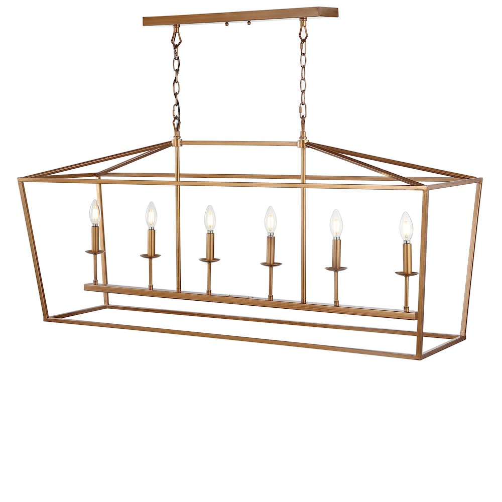 Pagodabulb Lantern Metal Led Pendant. Picture 1