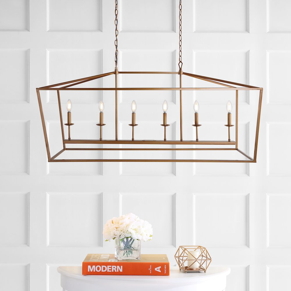 Pagodabulb Lantern Metal Led Pendant. Picture 7