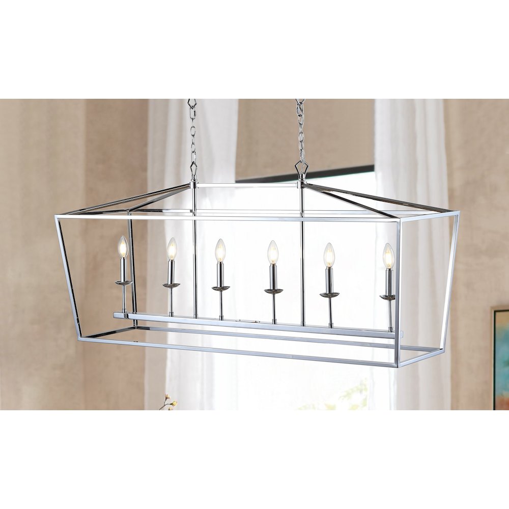 Pagodabulb Lantern Metal Led Pendant. Picture 11