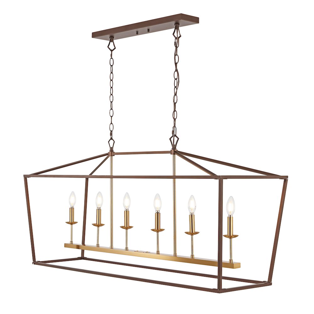 Pagodabulb Lantern Metal Led Pendant. Picture 9