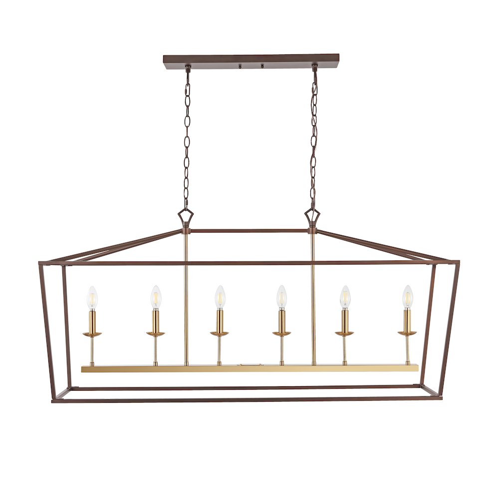 Pagodabulb Lantern Metal Led Pendant. Picture 2