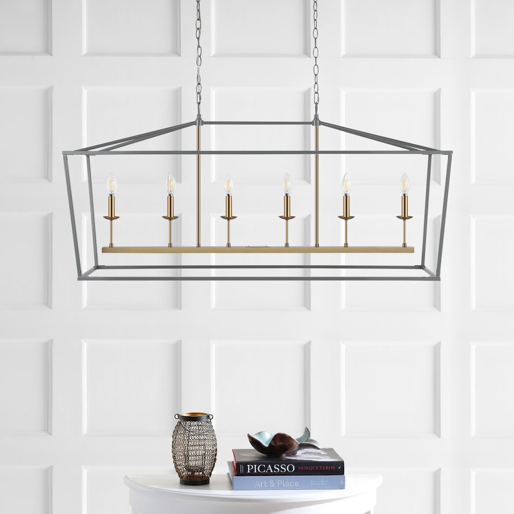 Pagodabulb Lantern Metal Led Pendant. Picture 7