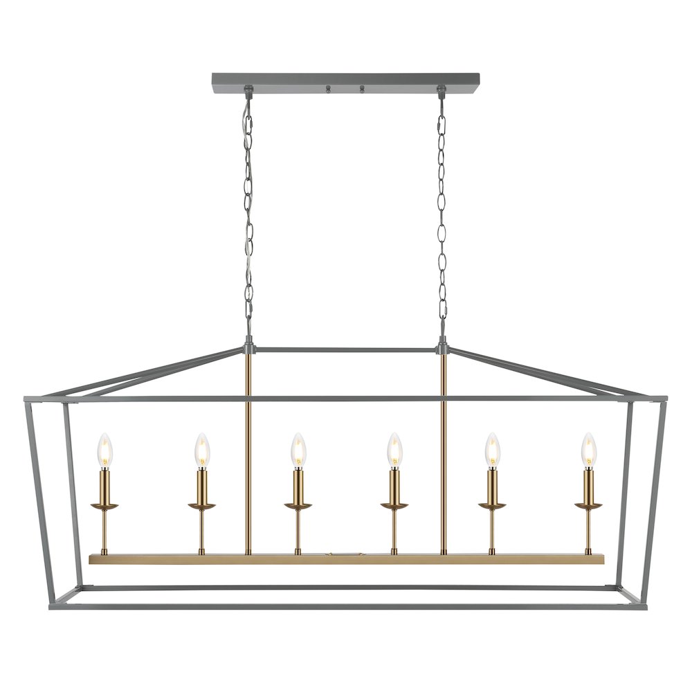 Pagodabulb Lantern Metal Led Pendant. Picture 1