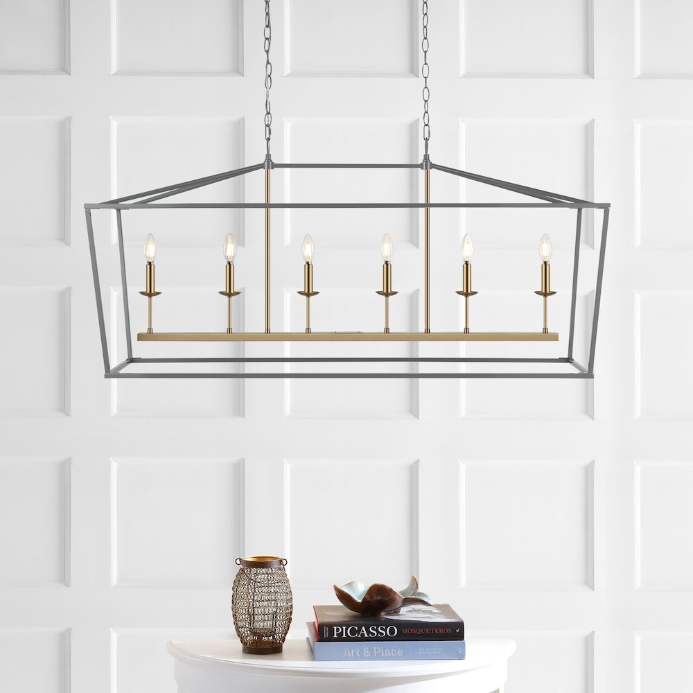 Pagodabulb Lantern Metal Led Pendant. Picture 6