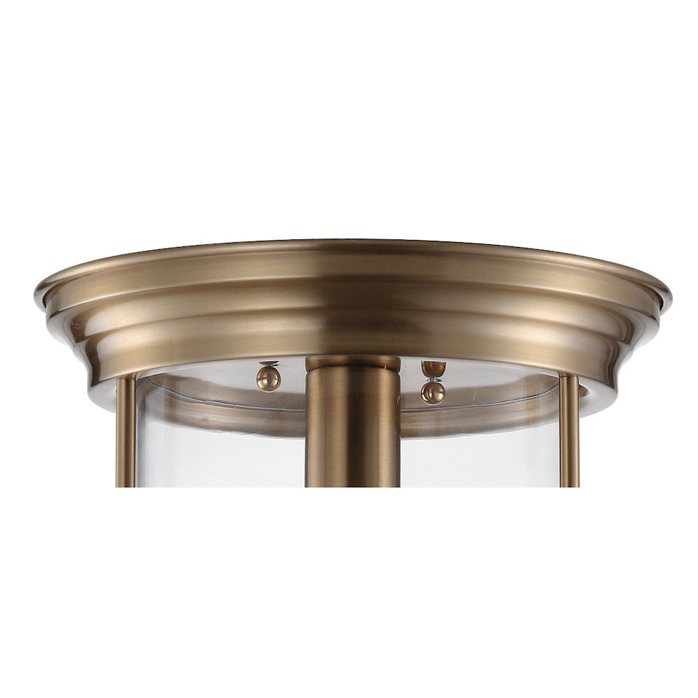 Savannah Metal/Glass Led Flush Mount. Picture 4