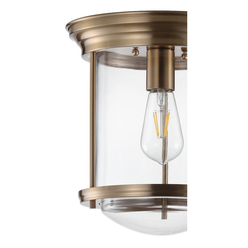 Savannah Metal/Glass Led Flush Mount. Picture 3