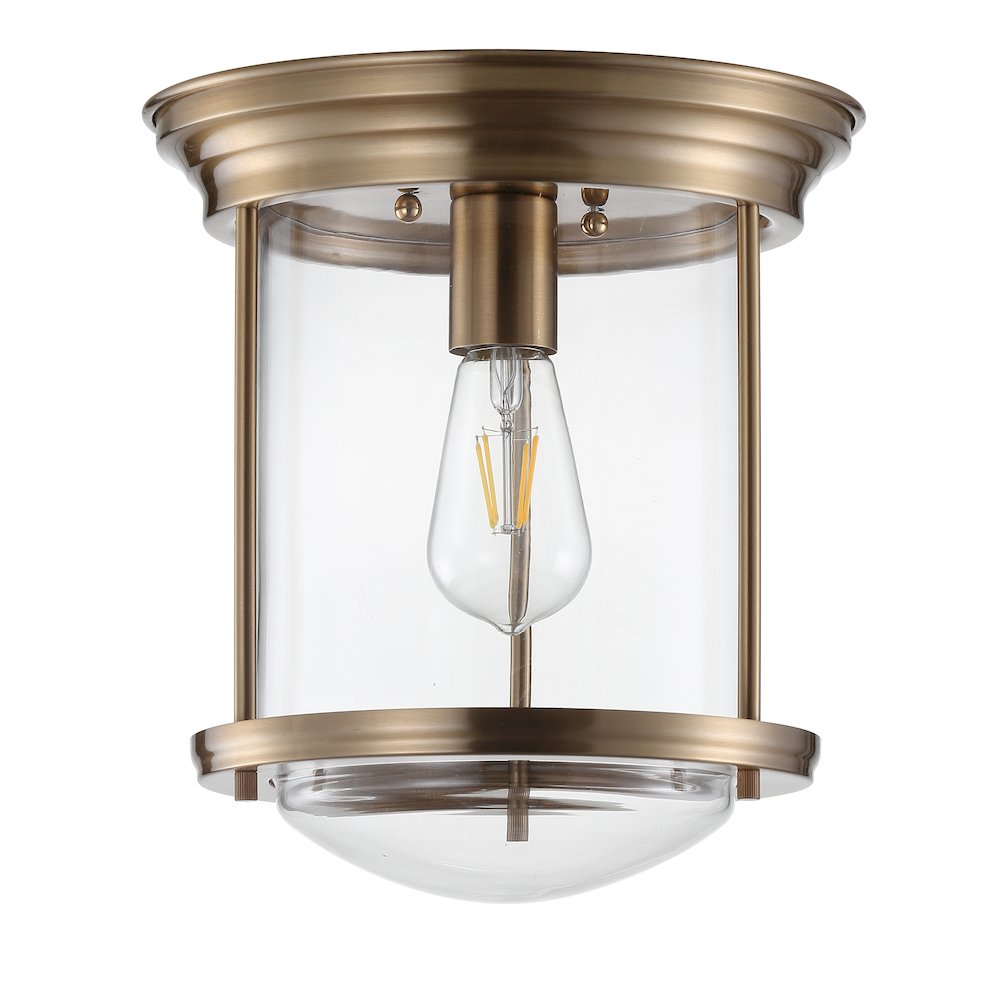 Savannah Metal/Glass Led Flush Mount. Picture 2