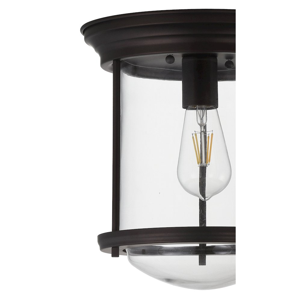 Savannah Metal/Glass Led Flush Mount. Picture 3