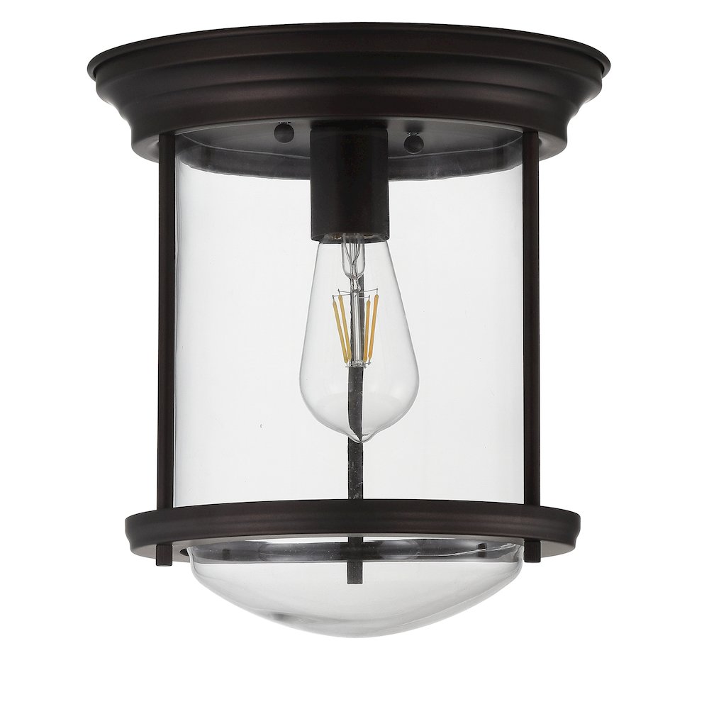 Savannah Metal/Glass Led Flush Mount. Picture 2