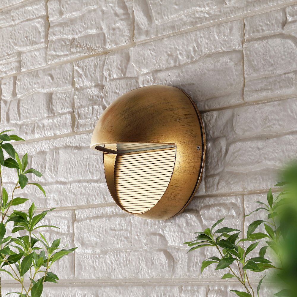 Orbe Outdoor Metal/Glass Integrated Led Wall Sconce. Picture 8