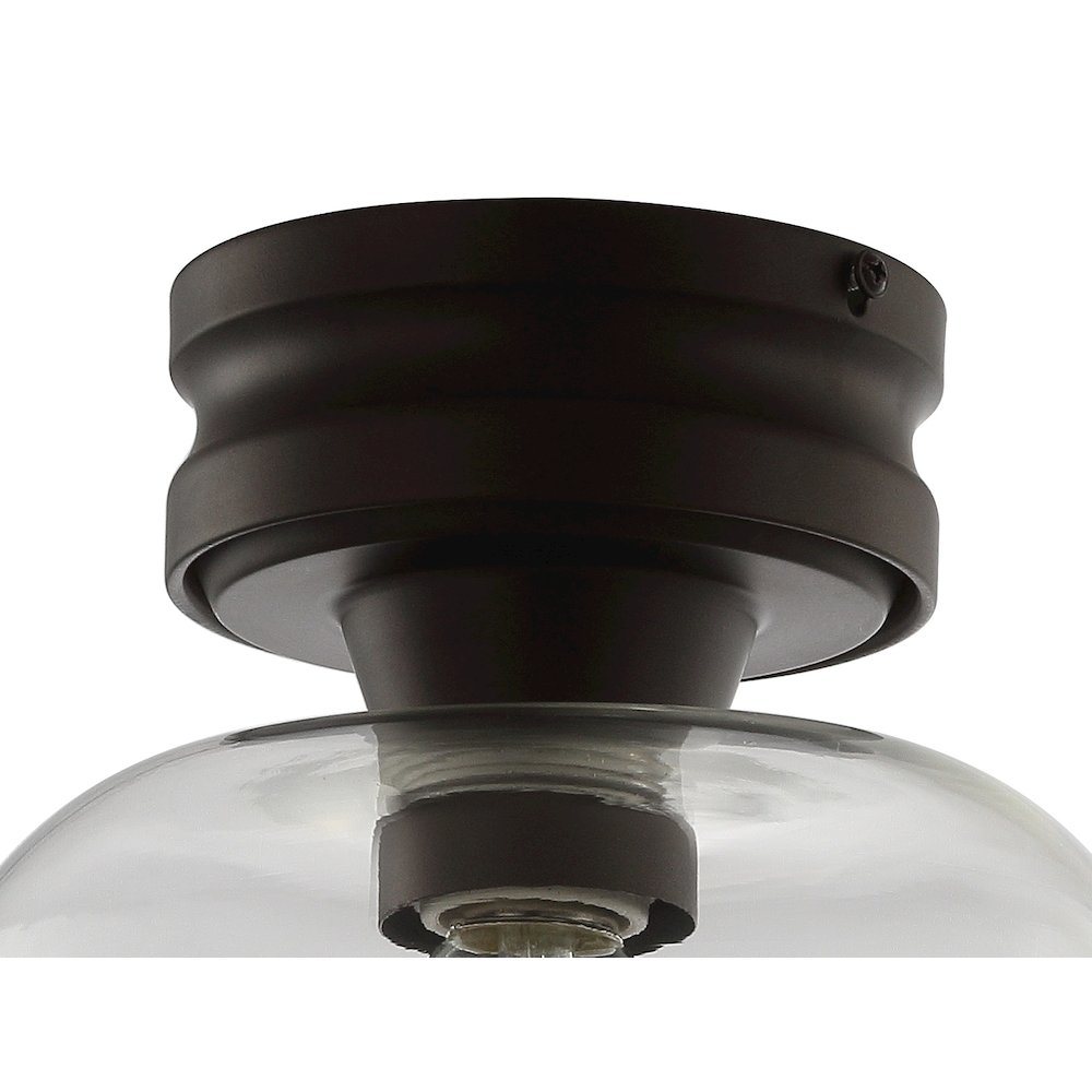 Domenic Metal/Glass Led Flush Mount. Picture 4