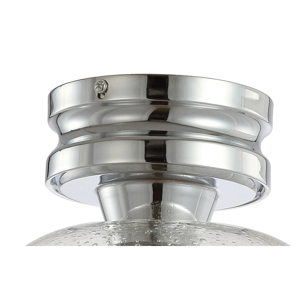Domenic Metal/Glass Led Flush Mount. Picture 4