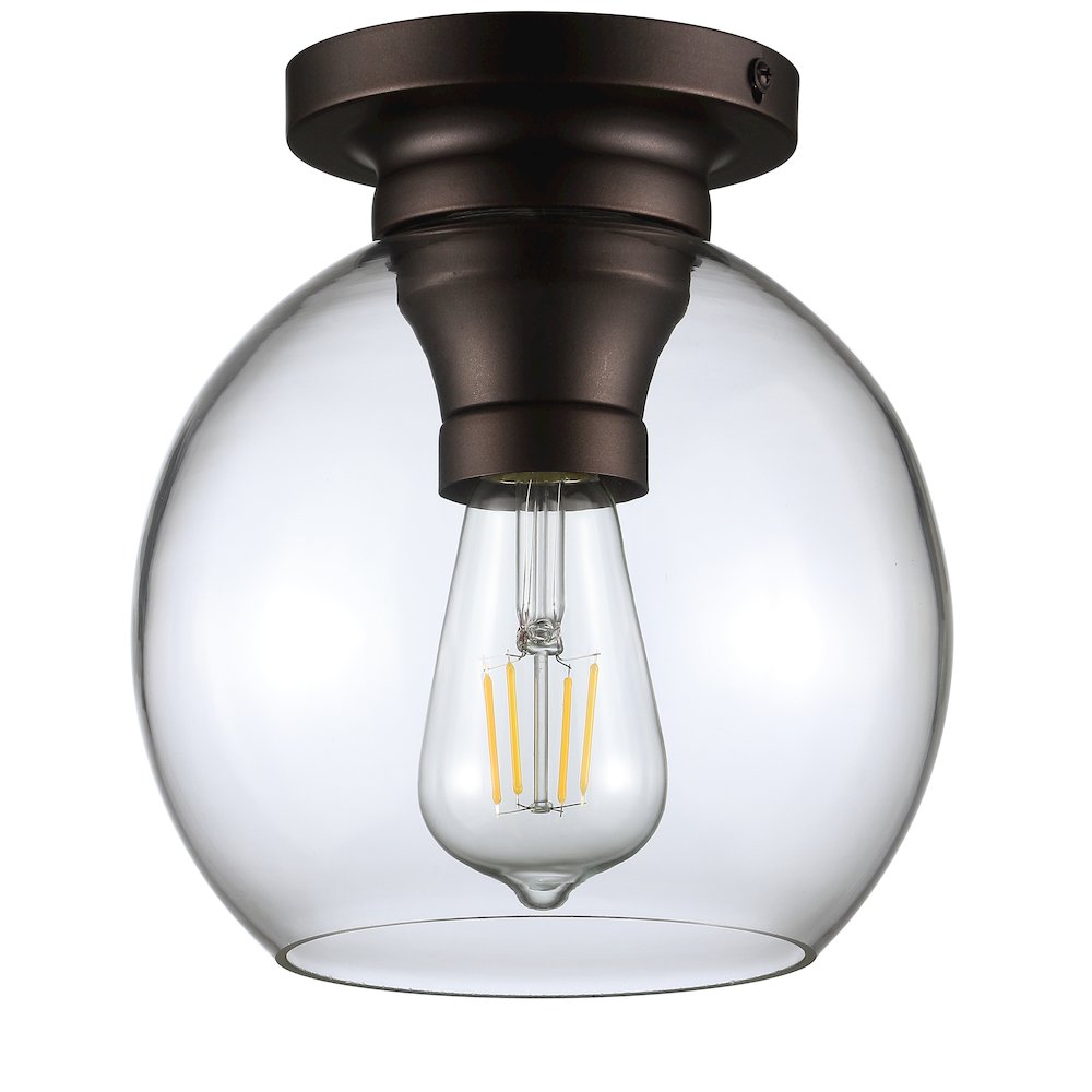 Atlas Metal/Glass Led Flush Mount. Picture 2