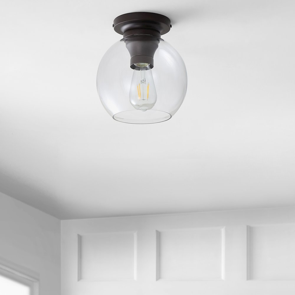 Atlas Metal/Glass Led Flush Mount. Picture 6