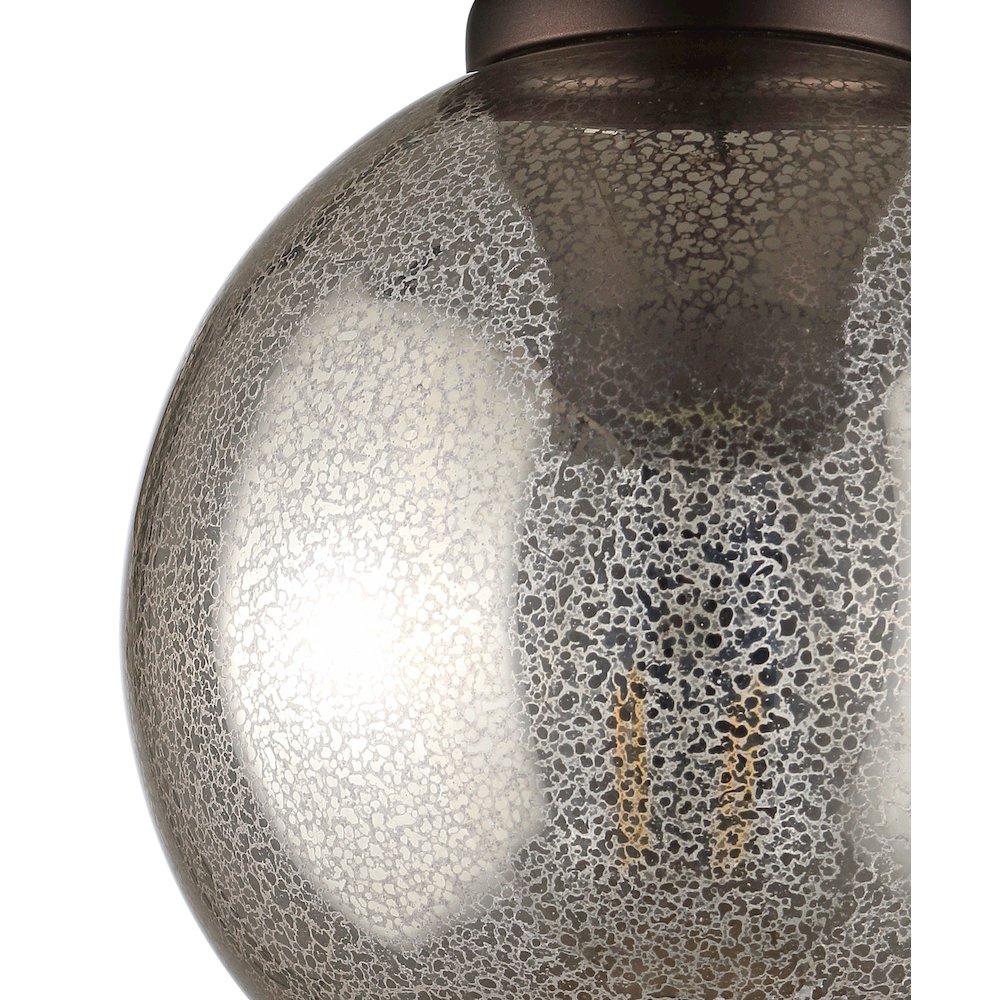 Atlas Metal/Glass Led Flush Mount. Picture 3