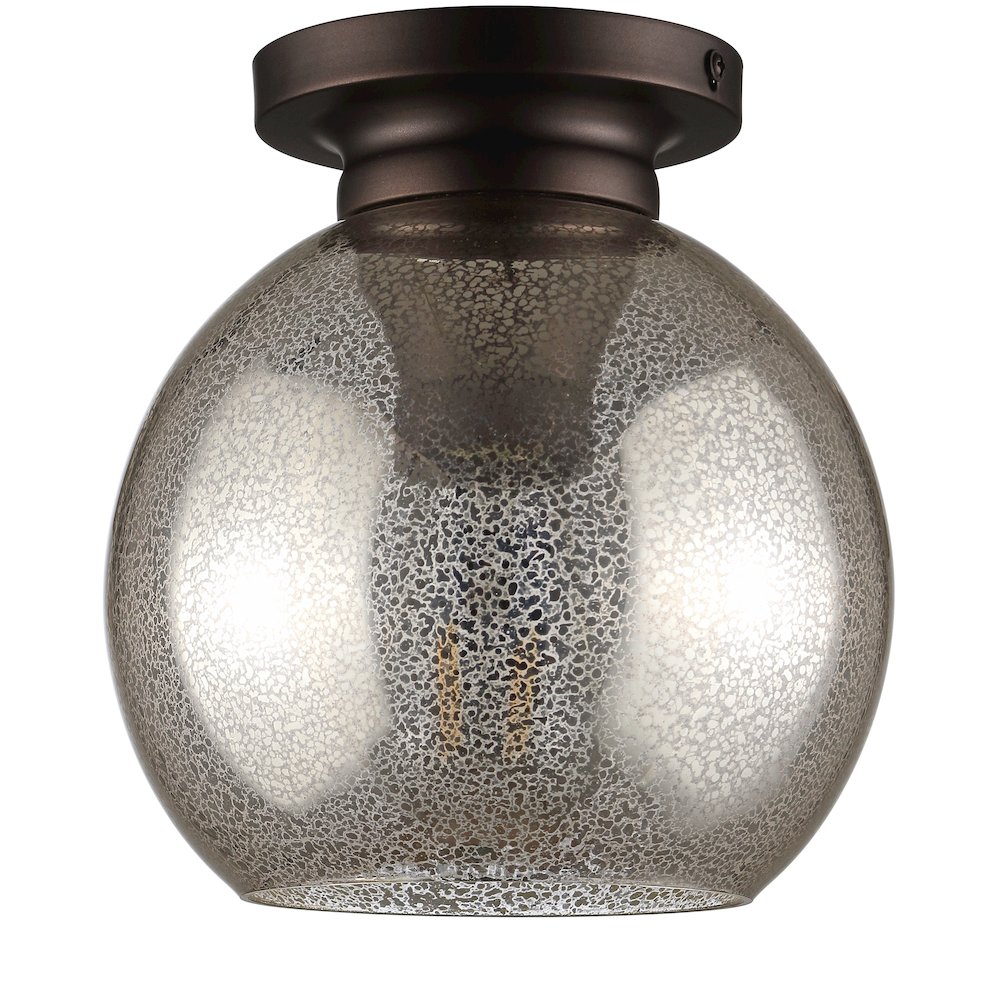 Atlas Metal/Glass Led Flush Mount. Picture 2