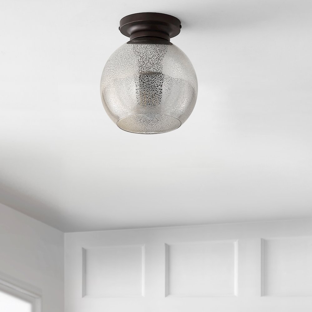 Atlas Metal/Glass Led Flush Mount. Picture 6
