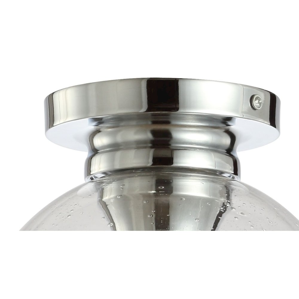 Atlas Metal/Glass Led Flush Mount. Picture 4