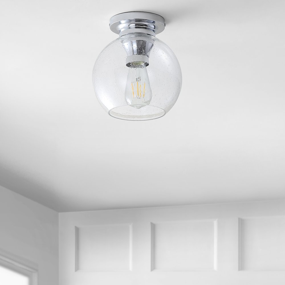 Atlas Metal/Glass Led Flush Mount. Picture 6