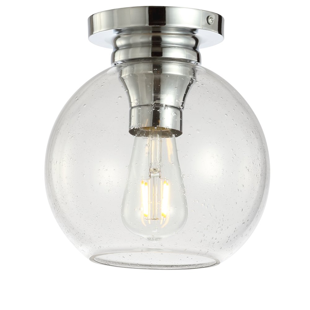Atlas Metal/Glass Led Flush Mount. Picture 1