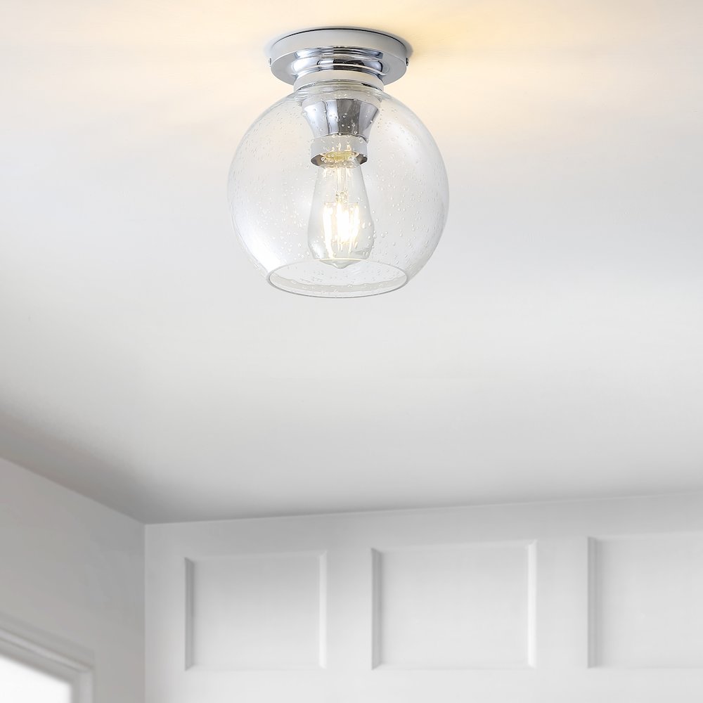 Atlas Metal/Glass Led Flush Mount. Picture 5
