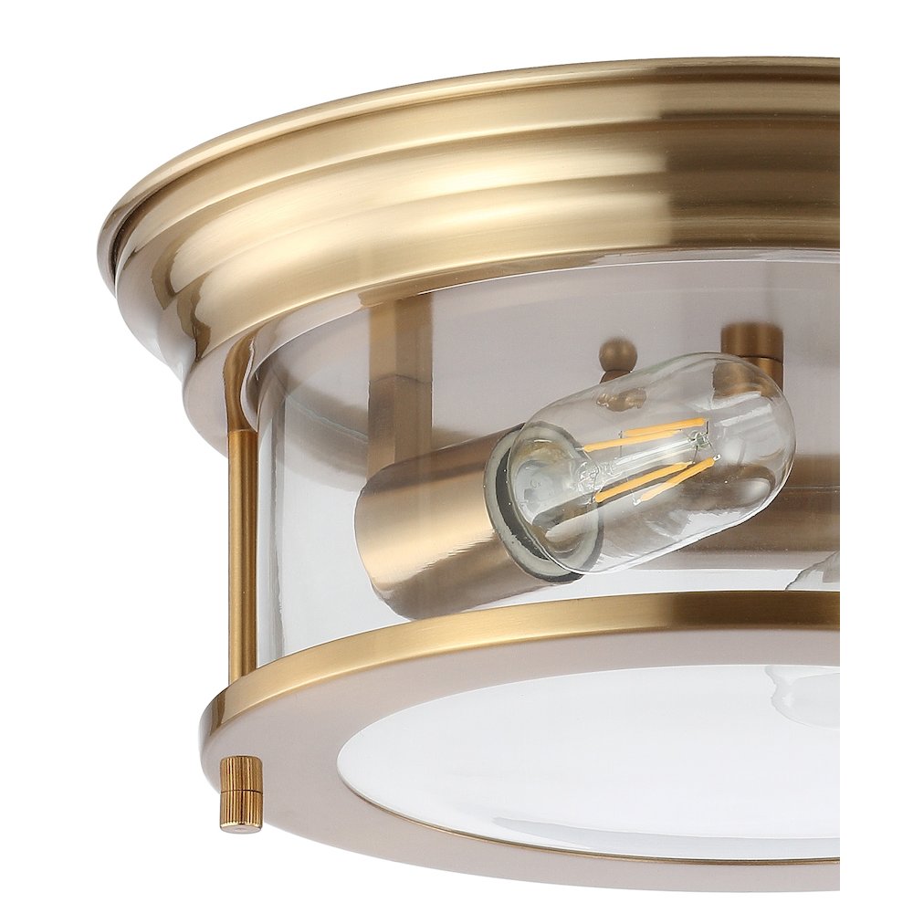 Lauren Metal/Glass Led Flush Mount. Picture 3
