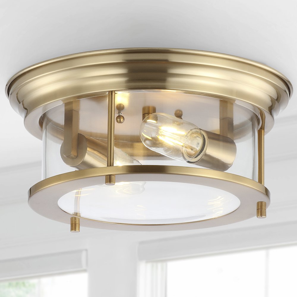 Lauren Metal/Glass Led Flush Mount. Picture 6